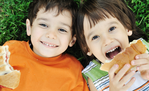 kids enjoying easy after school snacks