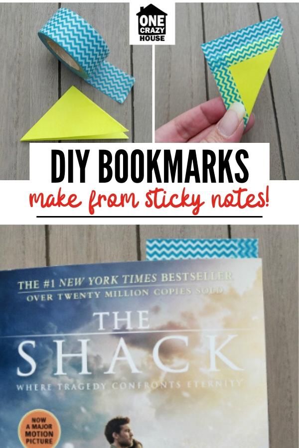 DIY bookmarks Pinterest pin image