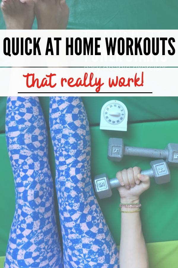 quick workouts to get fit at home pin image B