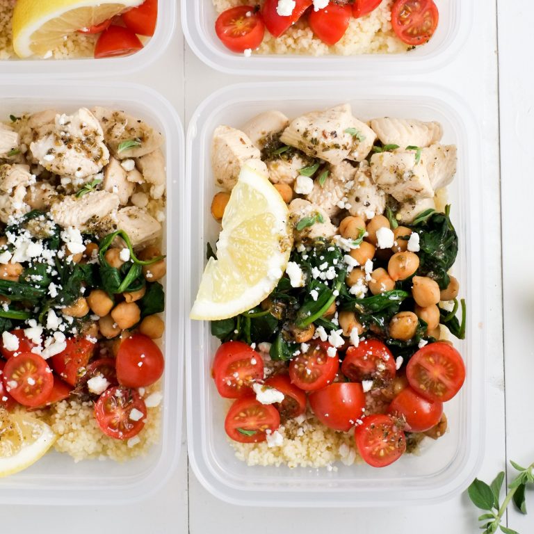 greek chicken make ahead bowl lunches in tupperware containers