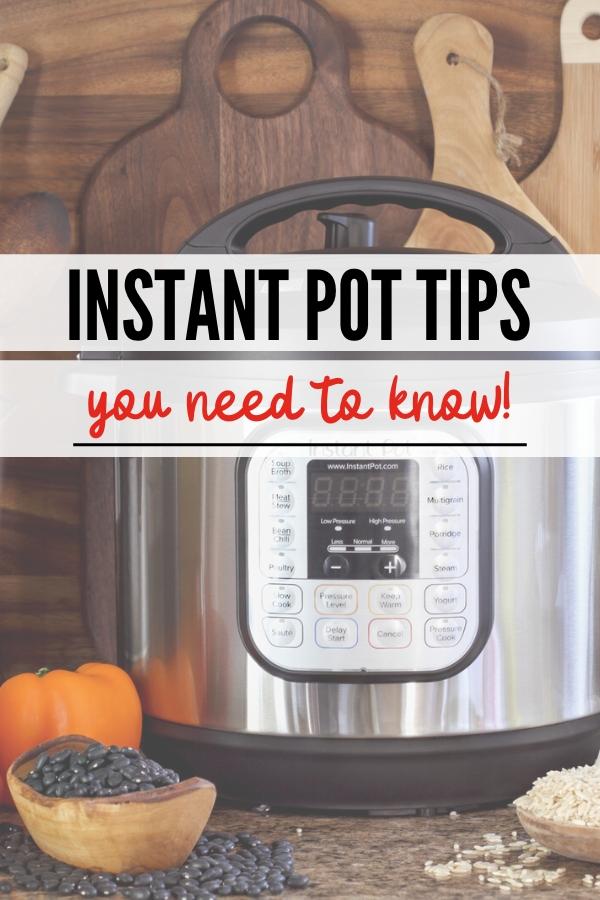 Instant pot ideas and tips Pin image B