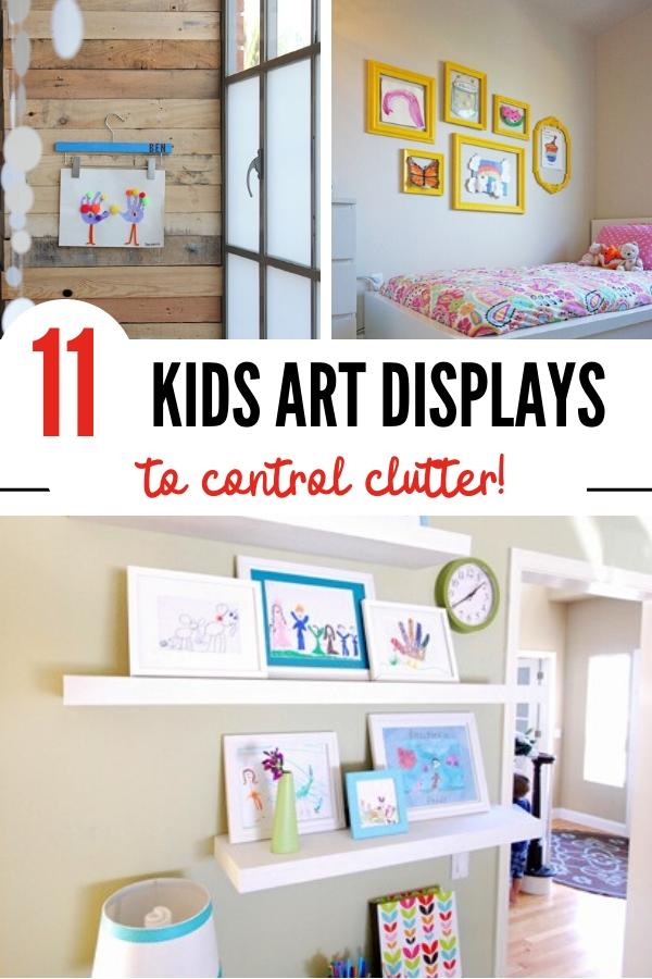 11 Genius Kids’ Art Display Ideas to Reduce Clutter