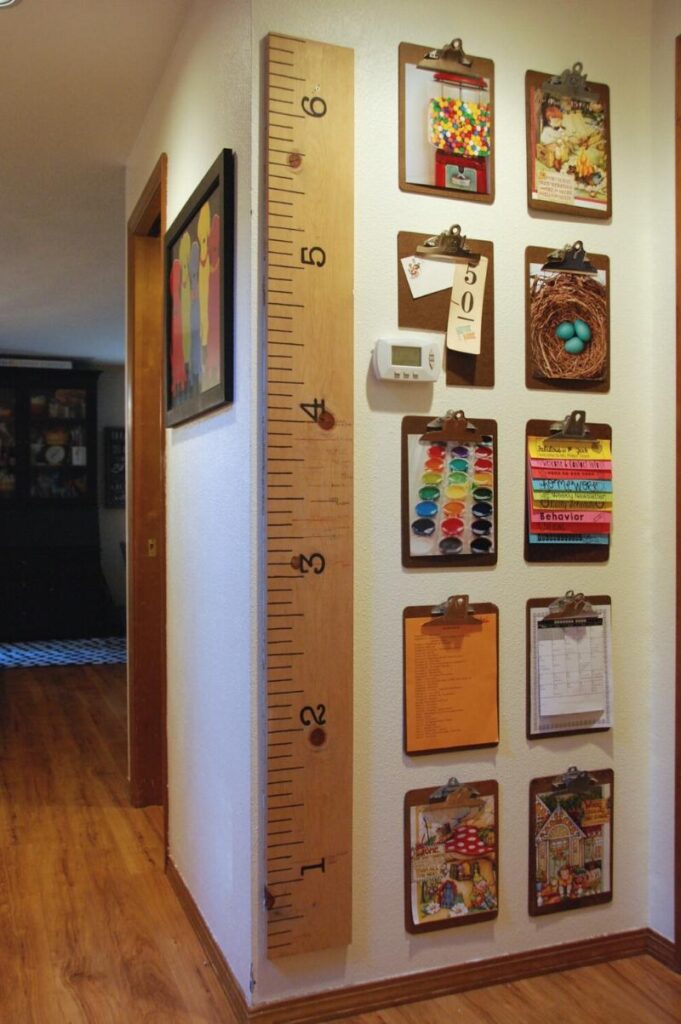 Kids Art Display: Simple, Inexpensive, & No Damage!