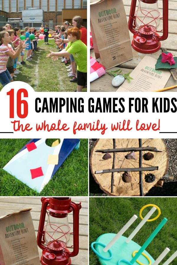 camping games for kids pin image B