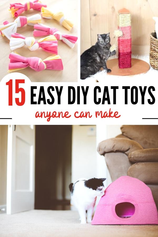 Easy DIY cat toys pin image B
