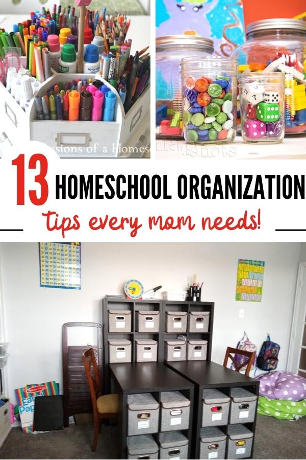 13 Insanely Useful Homeschool Organization Ideas