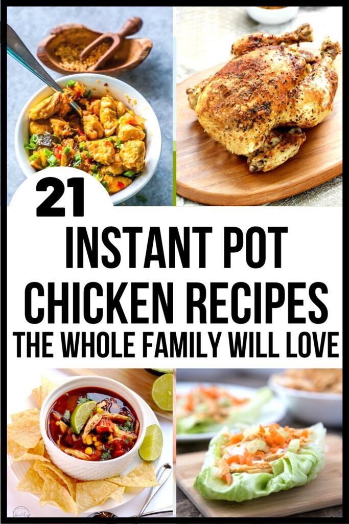 pressure cooker chicken recipes pin image A