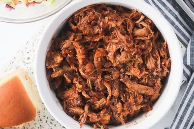 Bowl of Instant Pot Pulled Pork