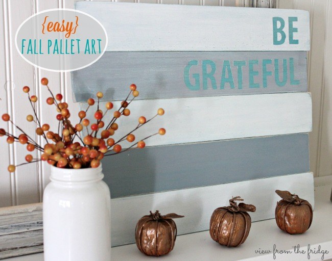 DIY be grateful wood sign