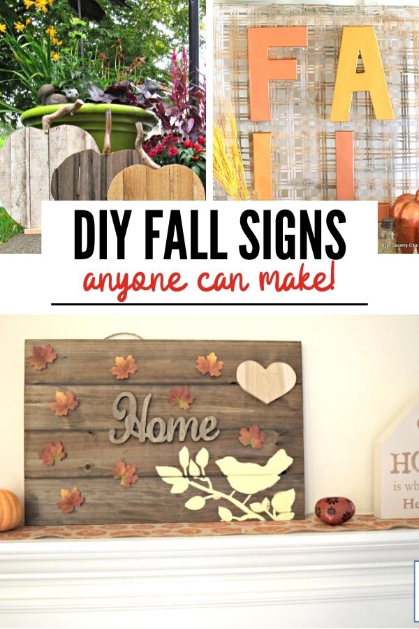 DIY fall decor crafts pin B