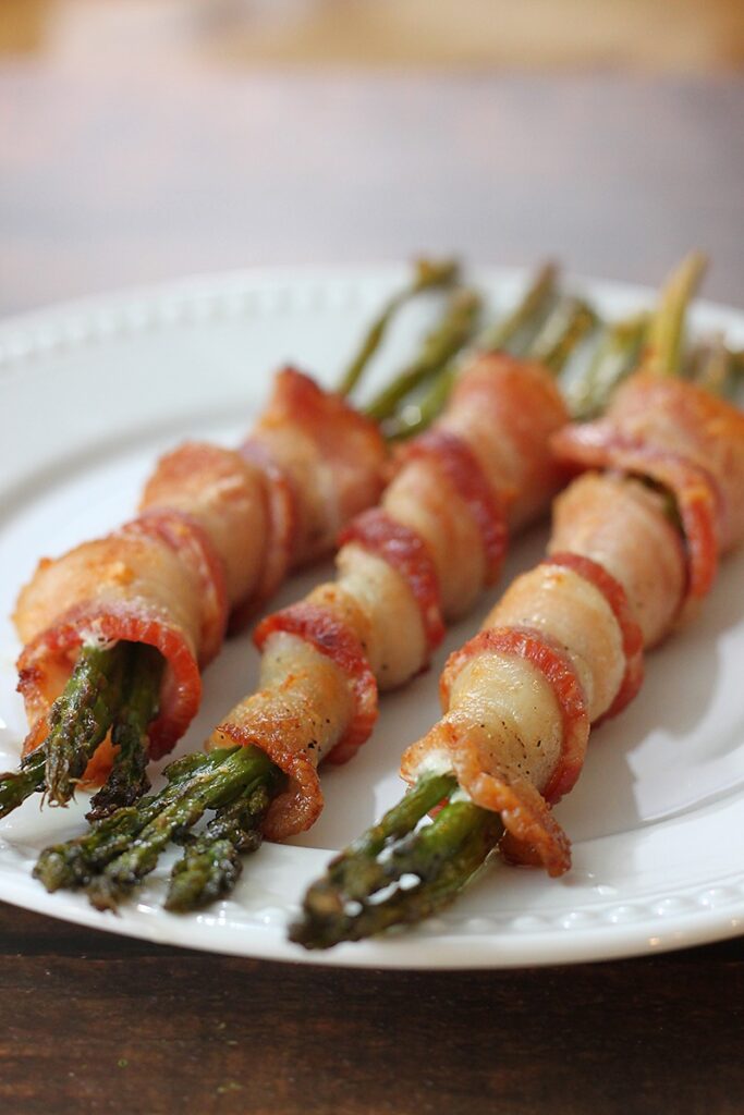 Bacon wrapped asparagus