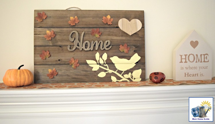 Fall sign with image cutouts