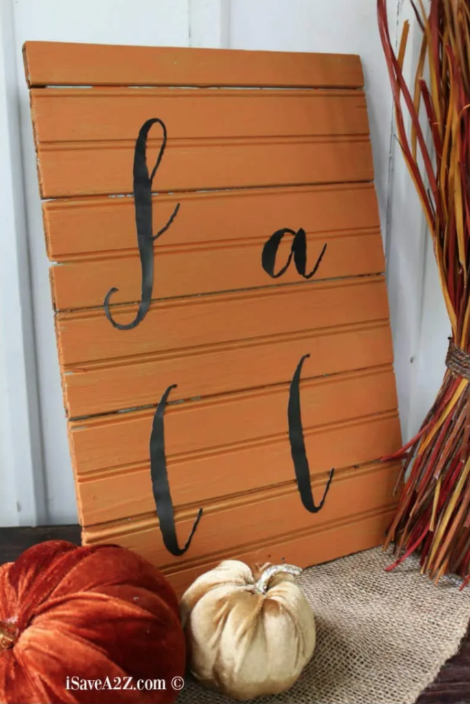 scrap wood DIY fall wood sign