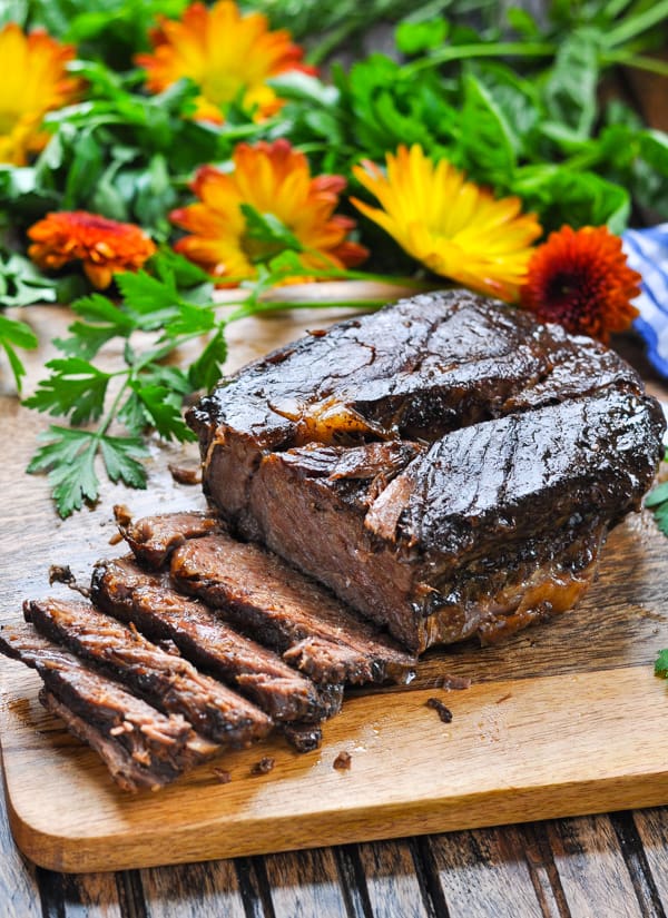 Crockpot balsamic roast beef