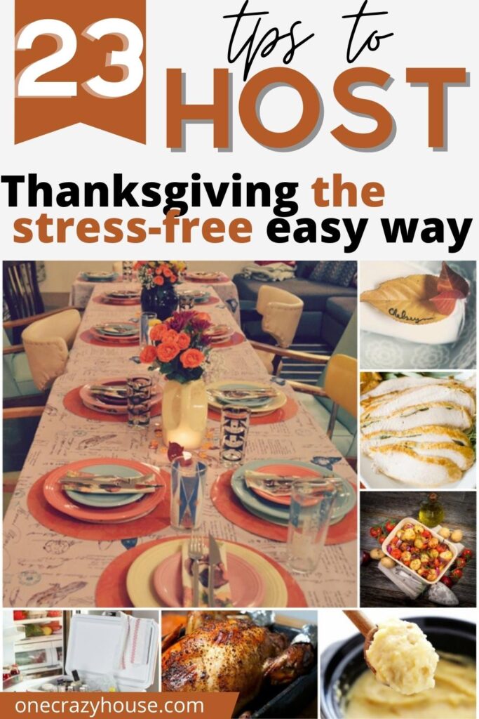 hosting Thanksgiving Tips pin image