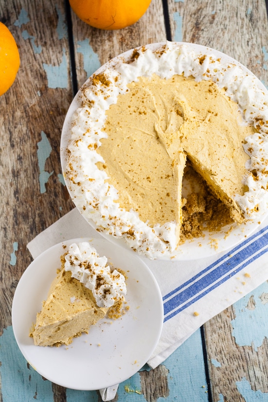 no-bake pumpkin silk pie