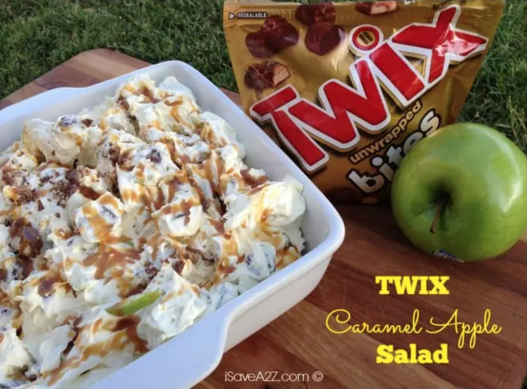 Twix caramel apple salad