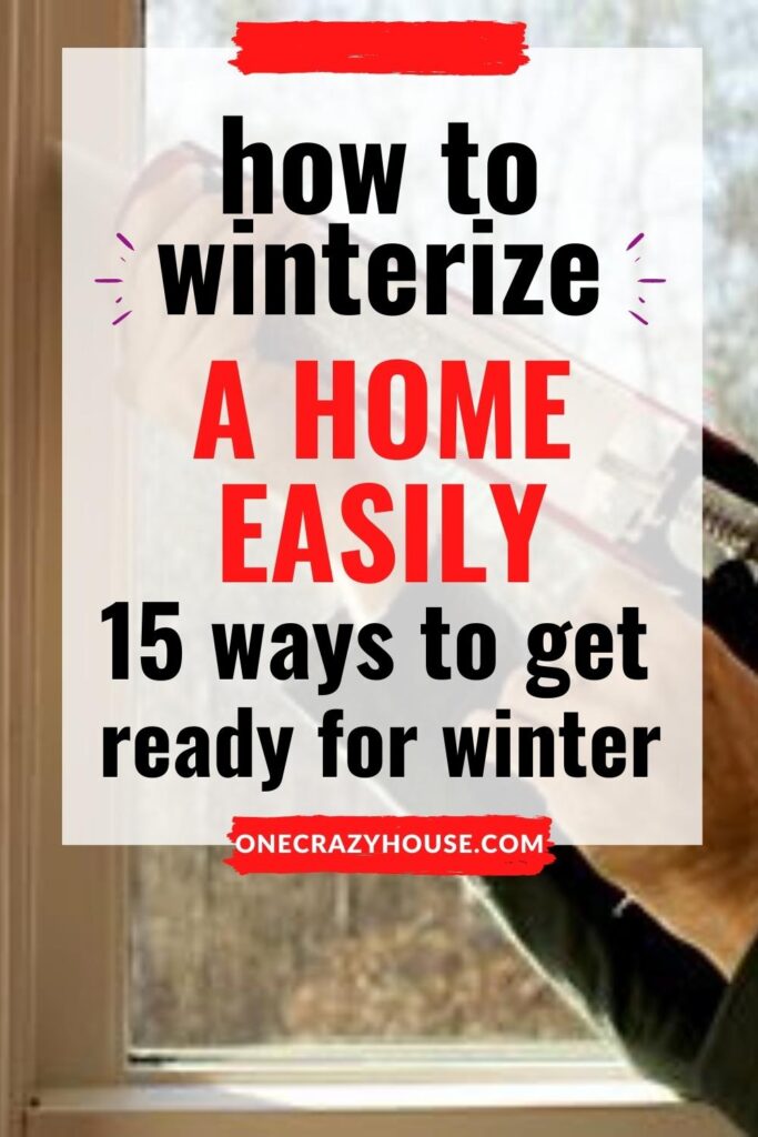 how to winterize a home pin image