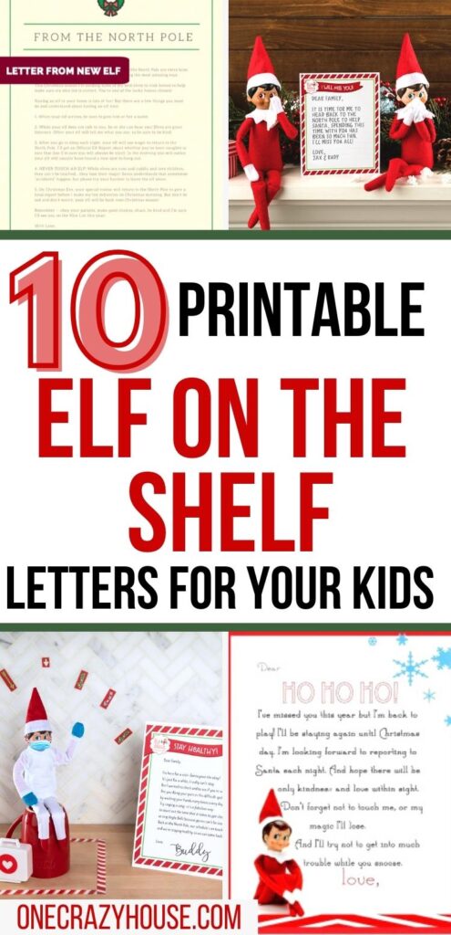 Elf on the Shelf letters pin image