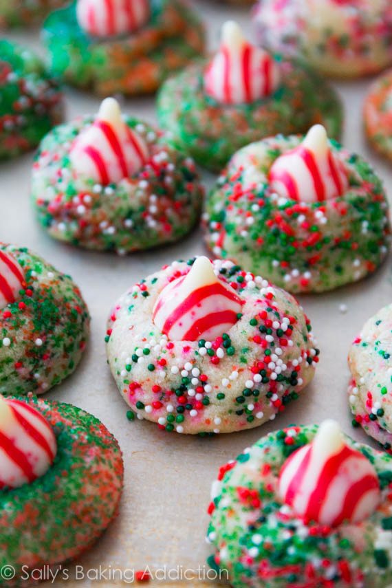 Easy Christmas Cookie Recipes That You'll Love for Years - candy cane kiss cookies