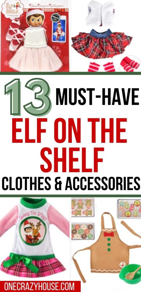 Elf on the Shelf clothes ideas pin image