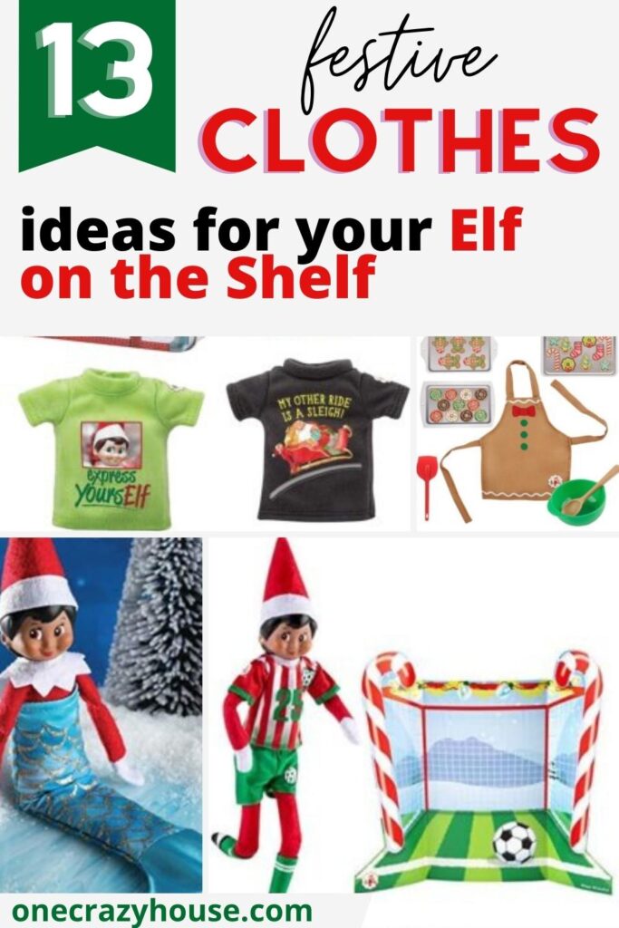 Elf on the Shelf clothes ideas pin image