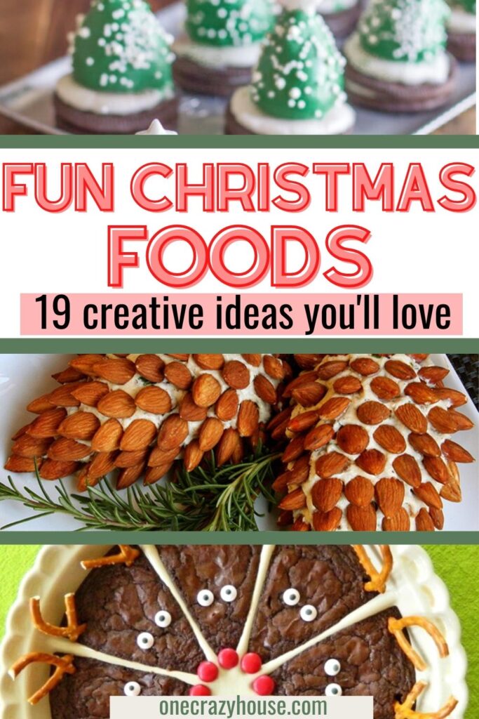 19 Fun Christmas food ideas pin image