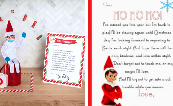 elf on the shelf letters