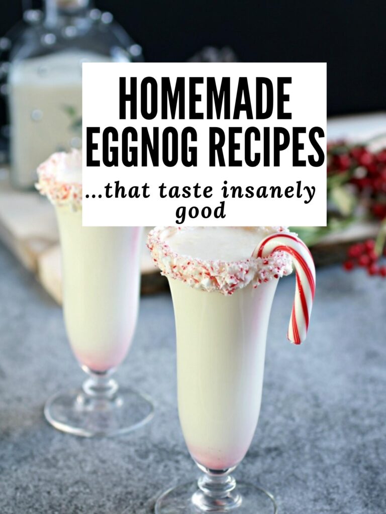 eggnog recipes pin image