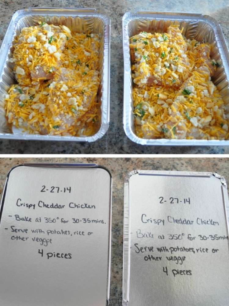 31 Days of Freezer Meal Recipes - label and date pans