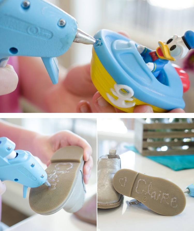 Diy heel sales protectors hot glue