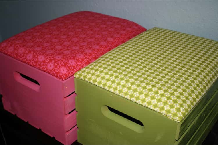 moveable storage seats for the kids rooms