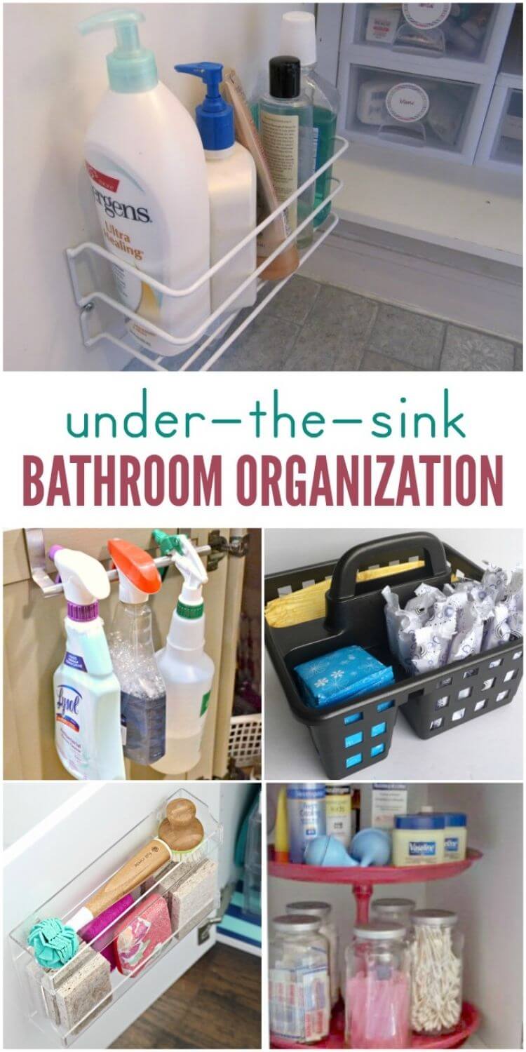 15 Ways to Organize Under the Bathroom Sink