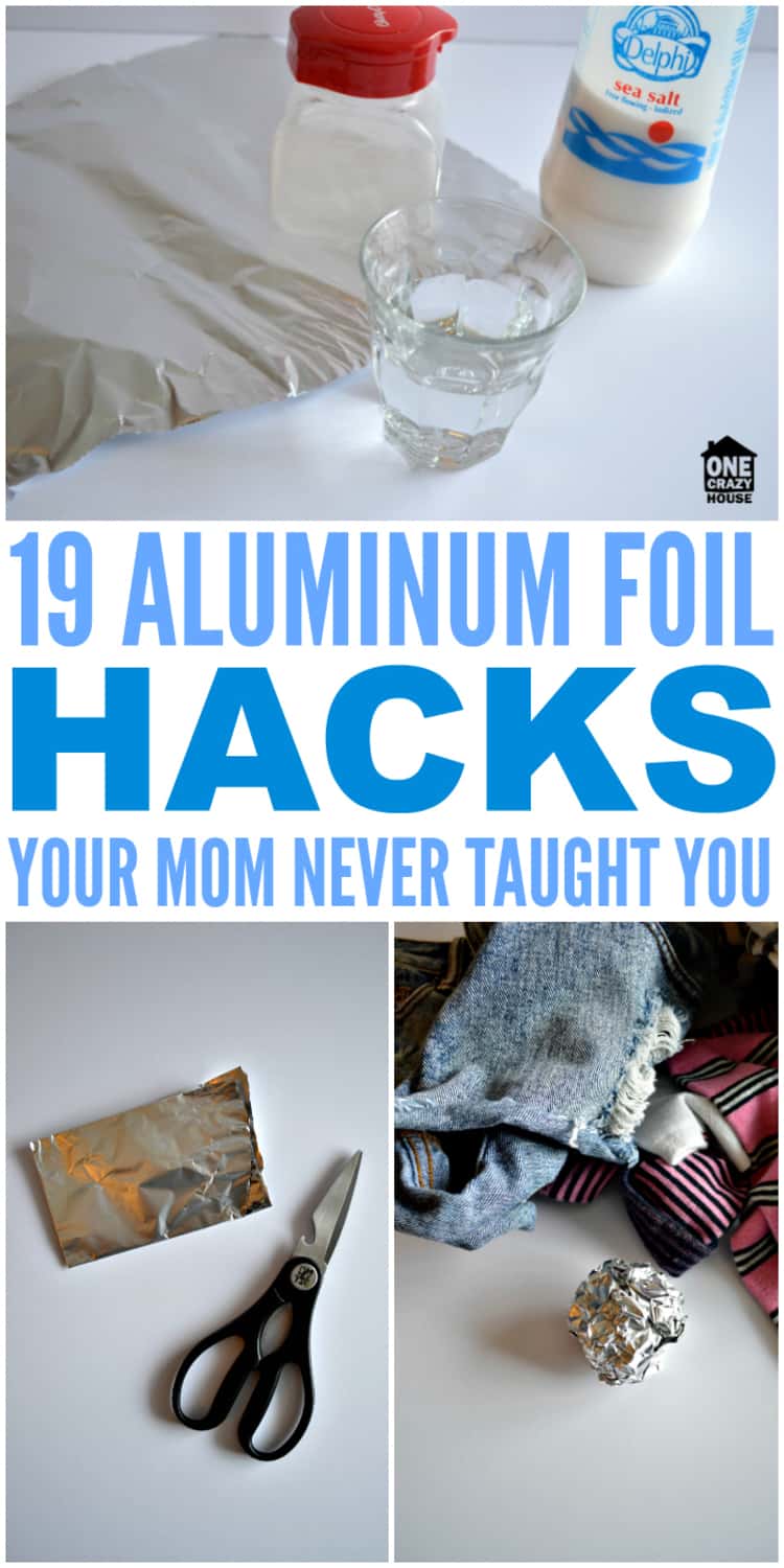 These aluminum foil hacks are so simple, they're crazy awesome. Get ready to take your "hacks" game to a whole other level! #aluminumfoilhacks #hacks #onecrazyhouse #tipsandtricks