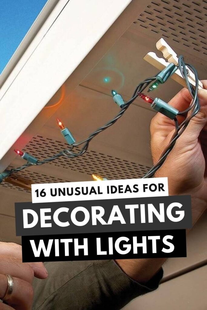 Unusual ways to decorate with lights