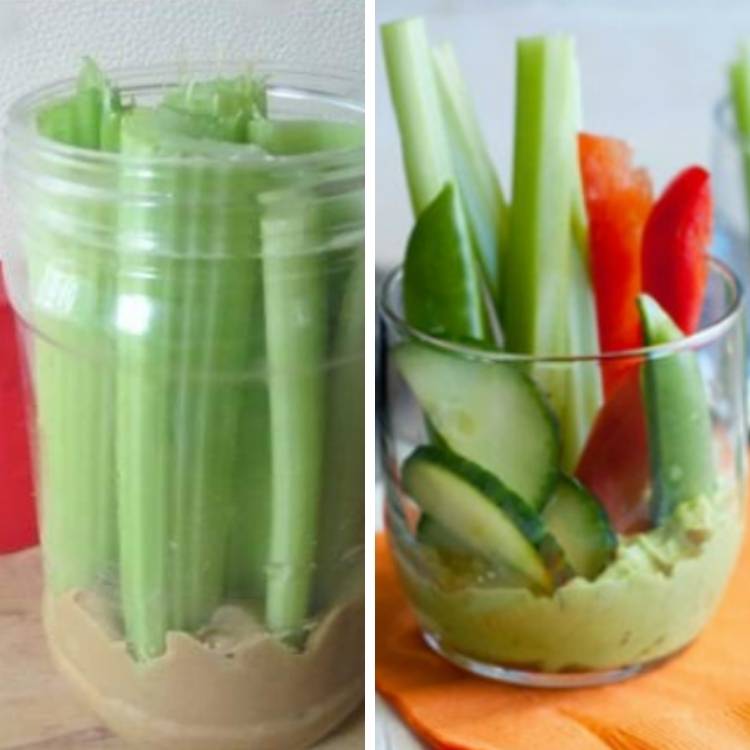 18 Snack Ideas Every Lazy Parent Needs to Know - easy and healthy veggie snacks to go