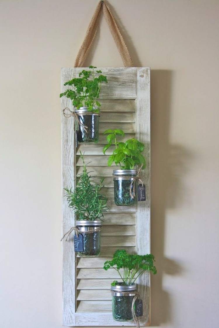 Shutter Project Ideas - Herb planter