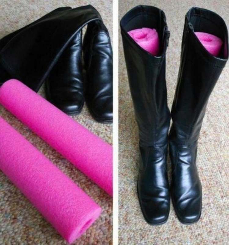Boots tips and tricks with pool noodles for support