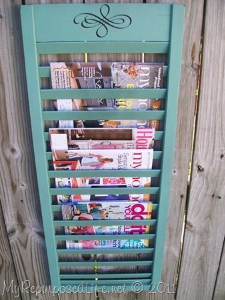 Shutter project ideas - magazine rack