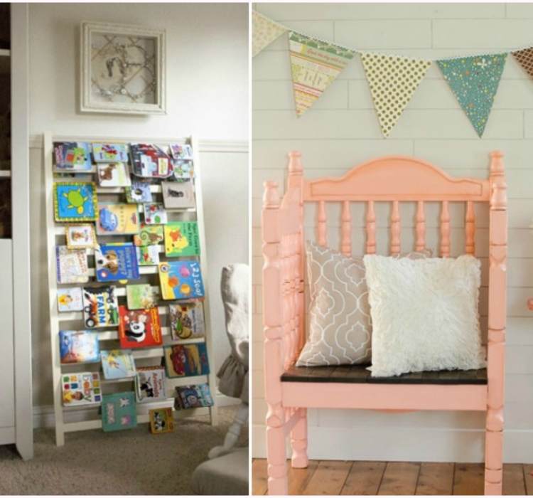 Repurposed store antique cradle