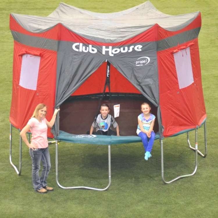 Trampoline with cover