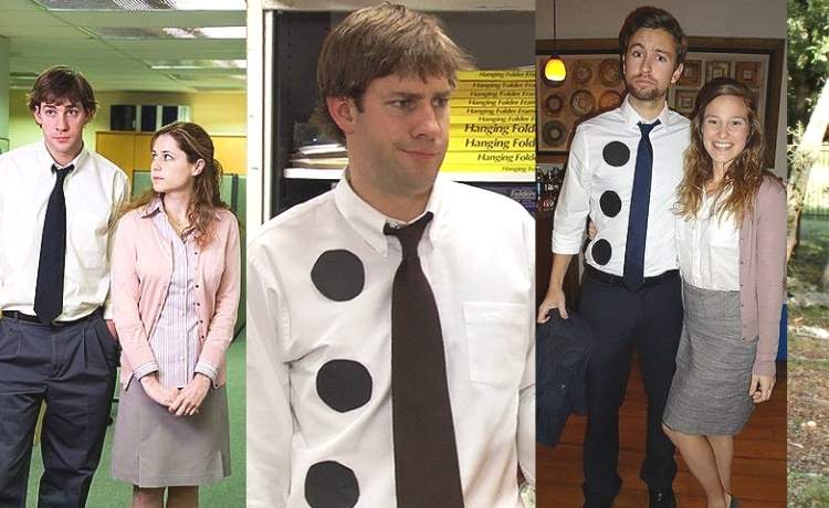 Easy couples costume - jm and pam from the office