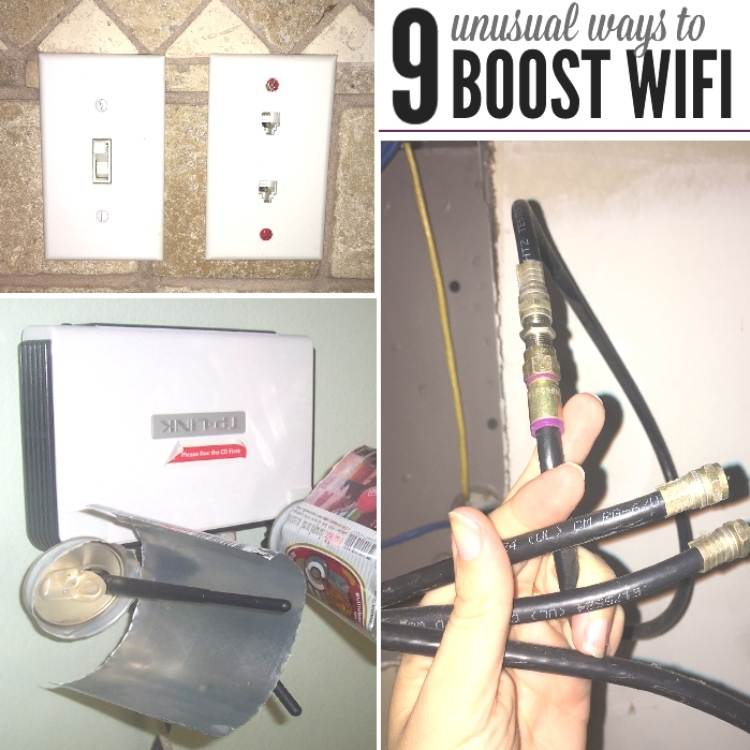 Boost wifi range, collage of plug, and wires