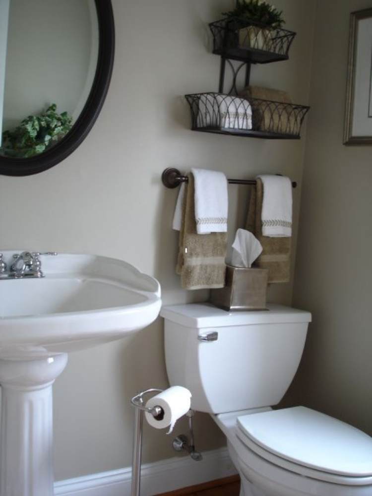 DIY Hanging Storage Bins For Over The Toilet Storage – Practically