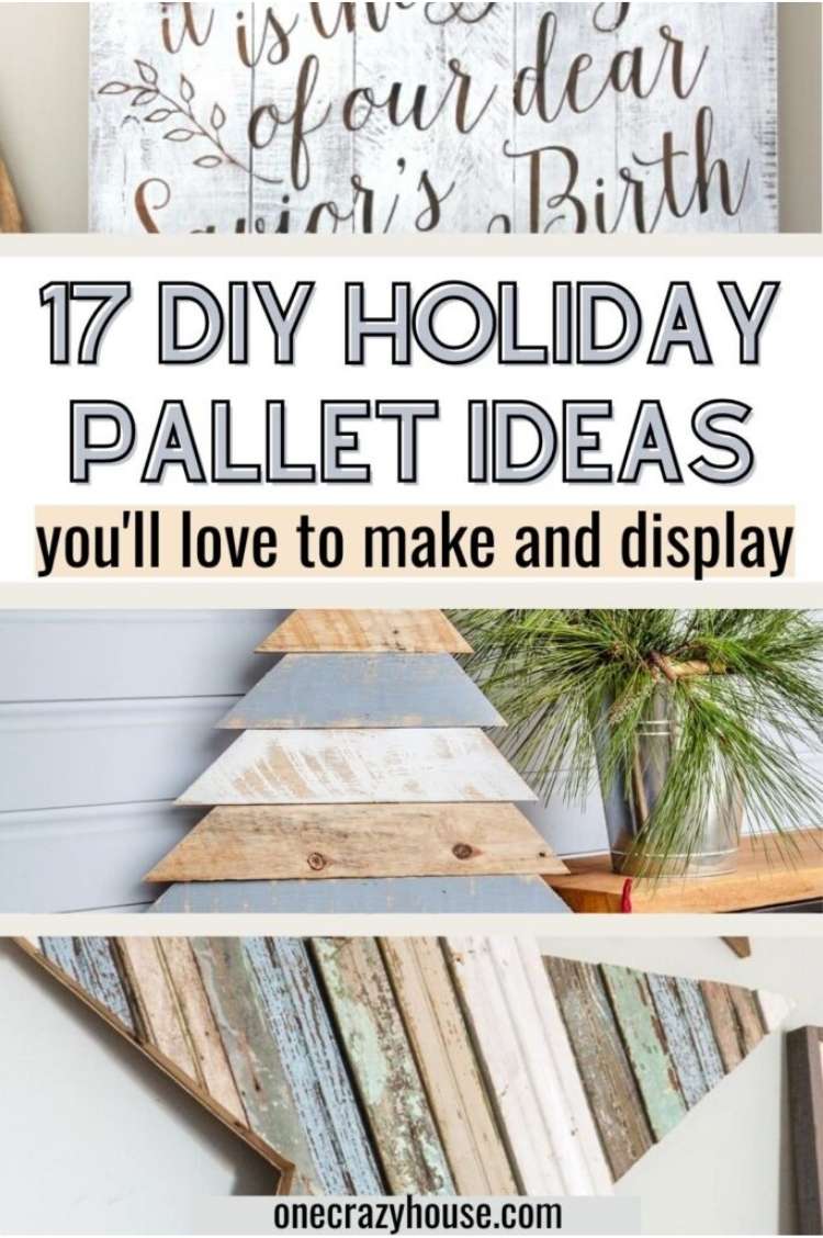 Christmas pallet ideas pin image