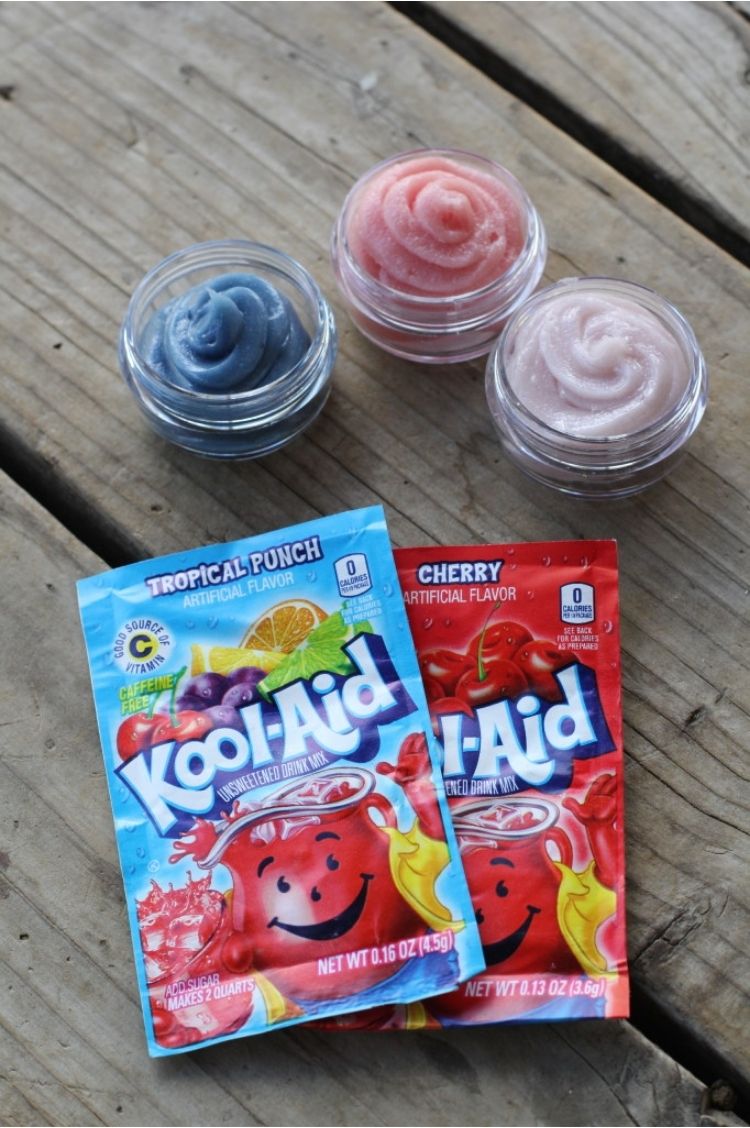 Kool-Aid packets to make homemade lip gloss that is perfect for any slumber party