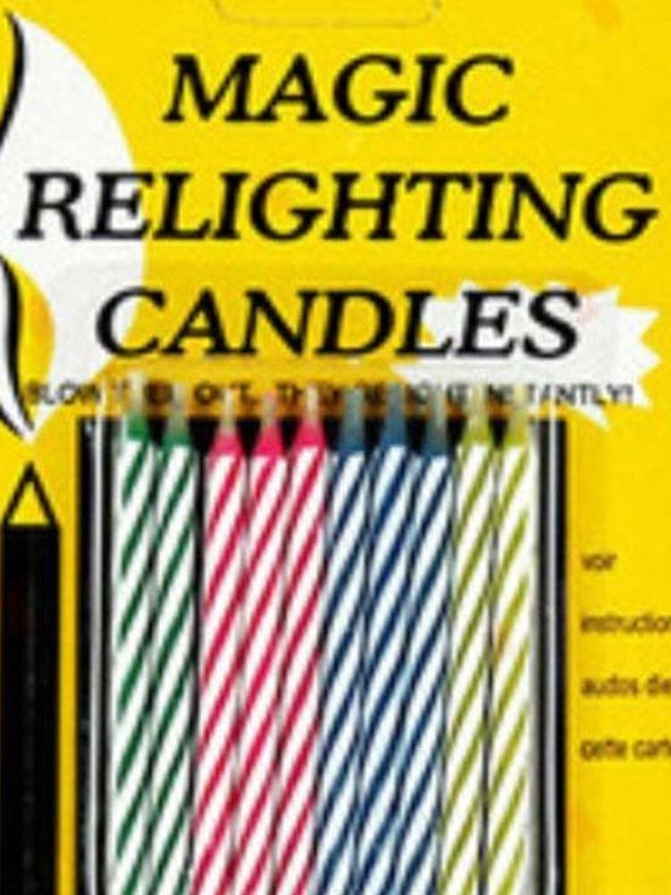 Fun Birthday Prank Ideas- picture of magic relighting candles for birthday cake