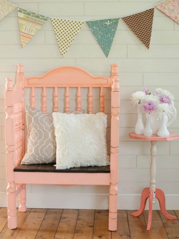 Picture of Bench made from crib
