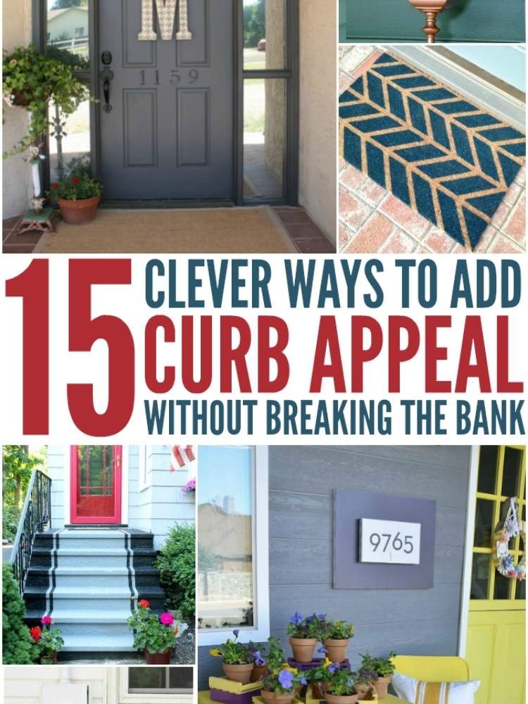 Collage of projects to make your curb side look more appealing
