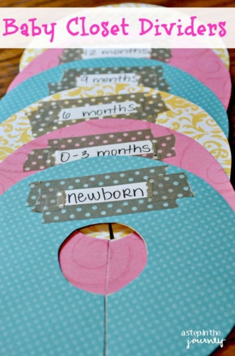 DIY Baby Closet Dividers